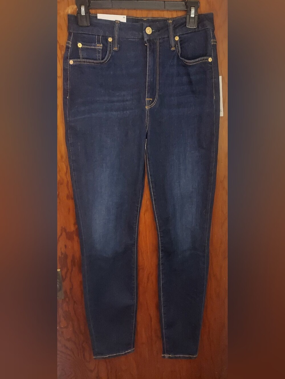 7 For All Mankind Dark Indigo Skinny Jeans
